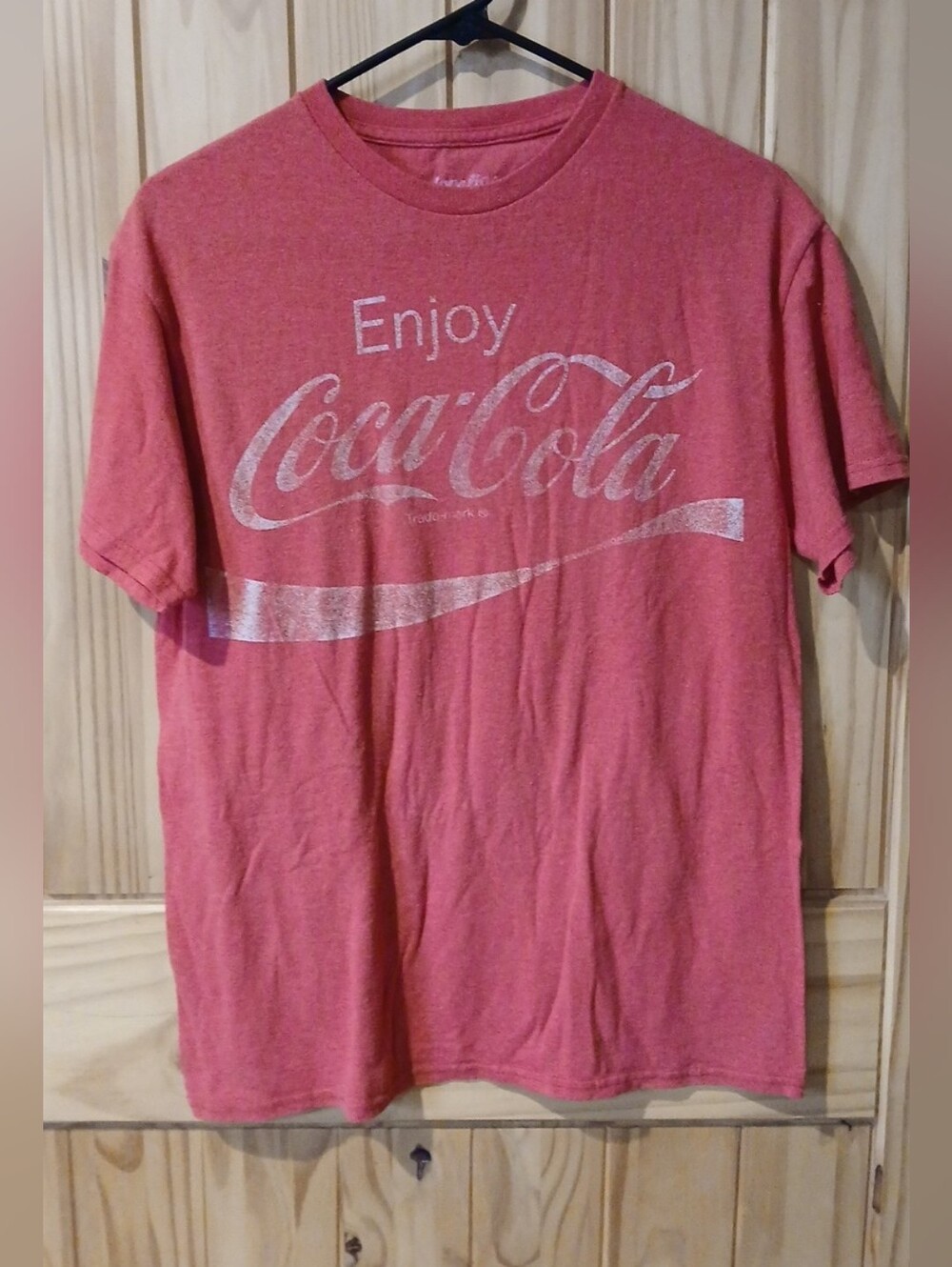 Coca-Cola Pink Heather Graphic Tee with White Logo